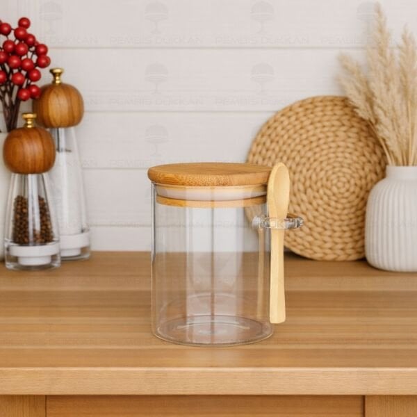 400 ML YUVARLAK KAŞIKLI BAHARATLIK & TUZ KABI (0109)