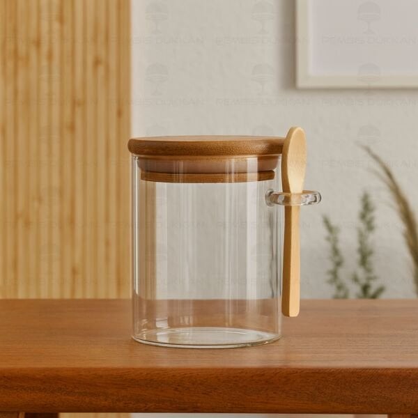 400 ML YUVARLAK KAŞIKLI BAHARATLIK & TUZ KABI (0109)