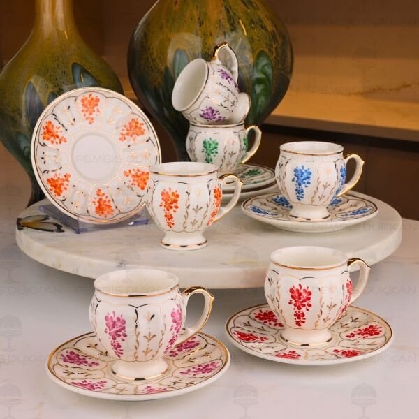 LAVİNİA 6 KİŞİLİK KAHVE FİNCAN TAKIMI