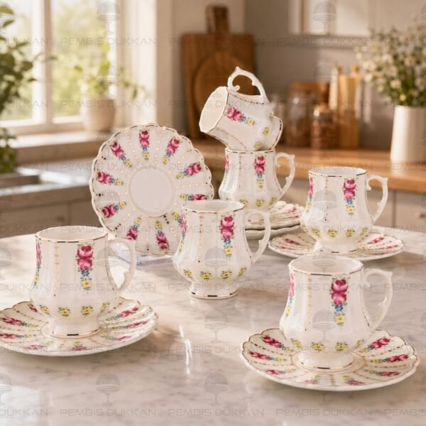 ELEGANT 6 KİŞİLİK KAHVE FİNCAN SET