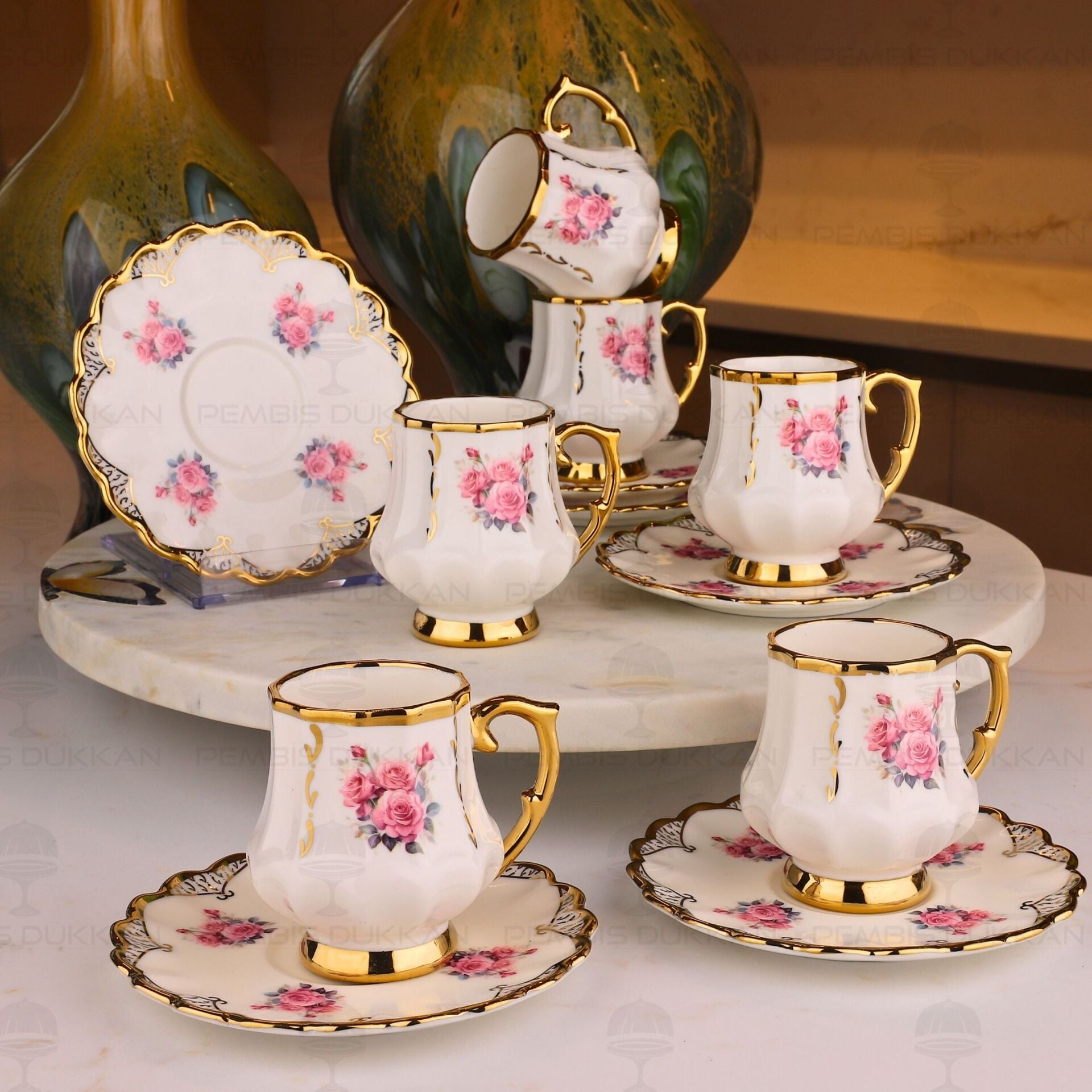 GENTLE 6 KİŞİLİK KAHVE FİNCAN TAKIMI