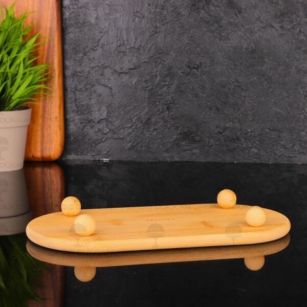 BAMBU OVAL TOP AYAKLI İNCE YAĞDANLIK ALTLIĞI (1S26)