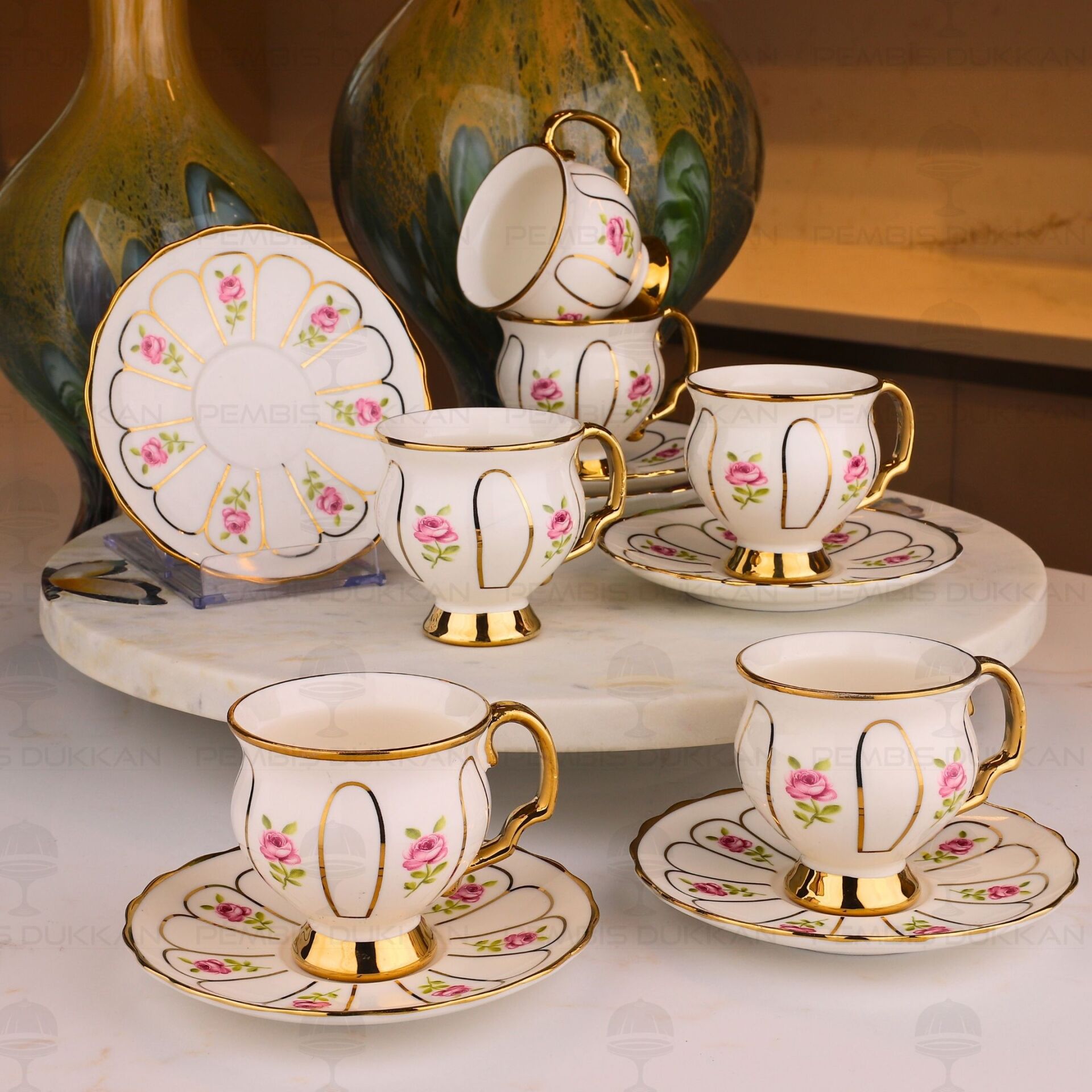 SCARLET 6 KİŞİLİK KAHVE FİNCAN TAKIMI