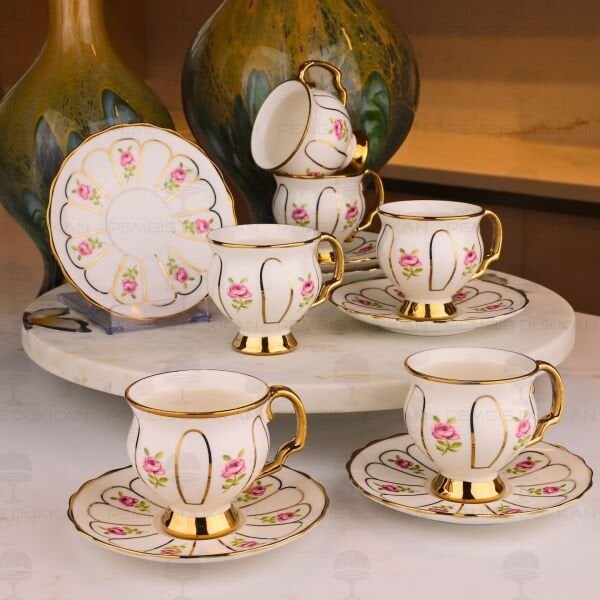 SCARLET 6 KİŞİLİK KAHVE FİNCAN TAKIMI