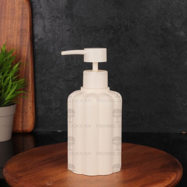 BEYAZ PAPATYA MODEL POLYRESIN SIVI SABUNLUK (5776-1)