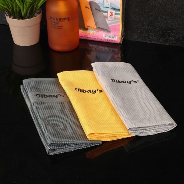 İLBAYS 5Lİ MİKROFİBER BEZ (TURUNCU-GRİ-ANTRASİT)