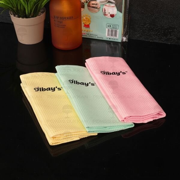 İLBAYS 5Lİ MİKROFİBER BEZ (PEMBE-YEŞİL-SARI-GRİ)