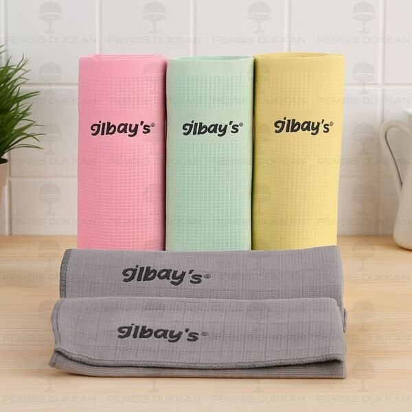 İLBAYS 5Lİ MİKROFİBER BEZ (PEMBE-YEŞİL-SARI-GRİ)