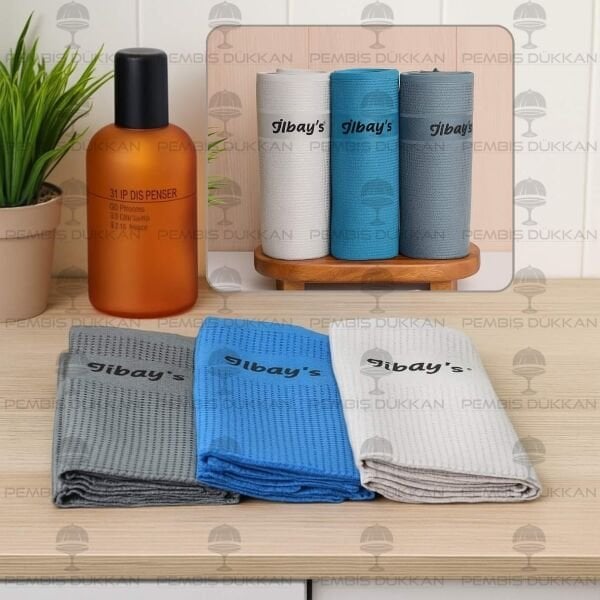 İLBAYS 3LÜ MİKROFİBER BEZ (MAVİ-GRİ-ANTRASİT)