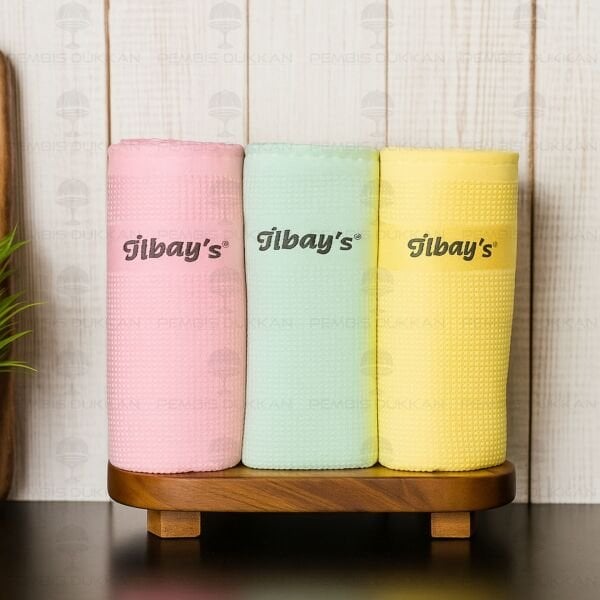 İLBAYS 3LÜ MİKROFİBER BEZ (PEMBE-YEŞİL-SARI)