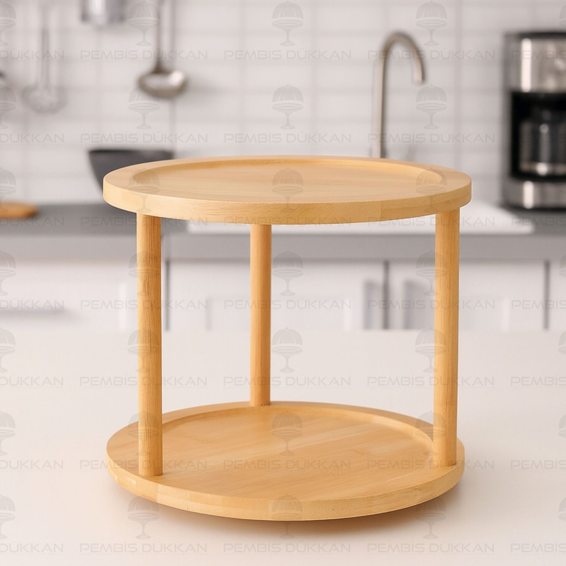 BAMBU 2 KATLI DÖNER MEKANİZMALI STAND & ORGANİZER (426)