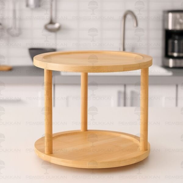 BAMBU 2 KATLI DÖNER MEKANİZMALI STAND & ORGANİZER (426)