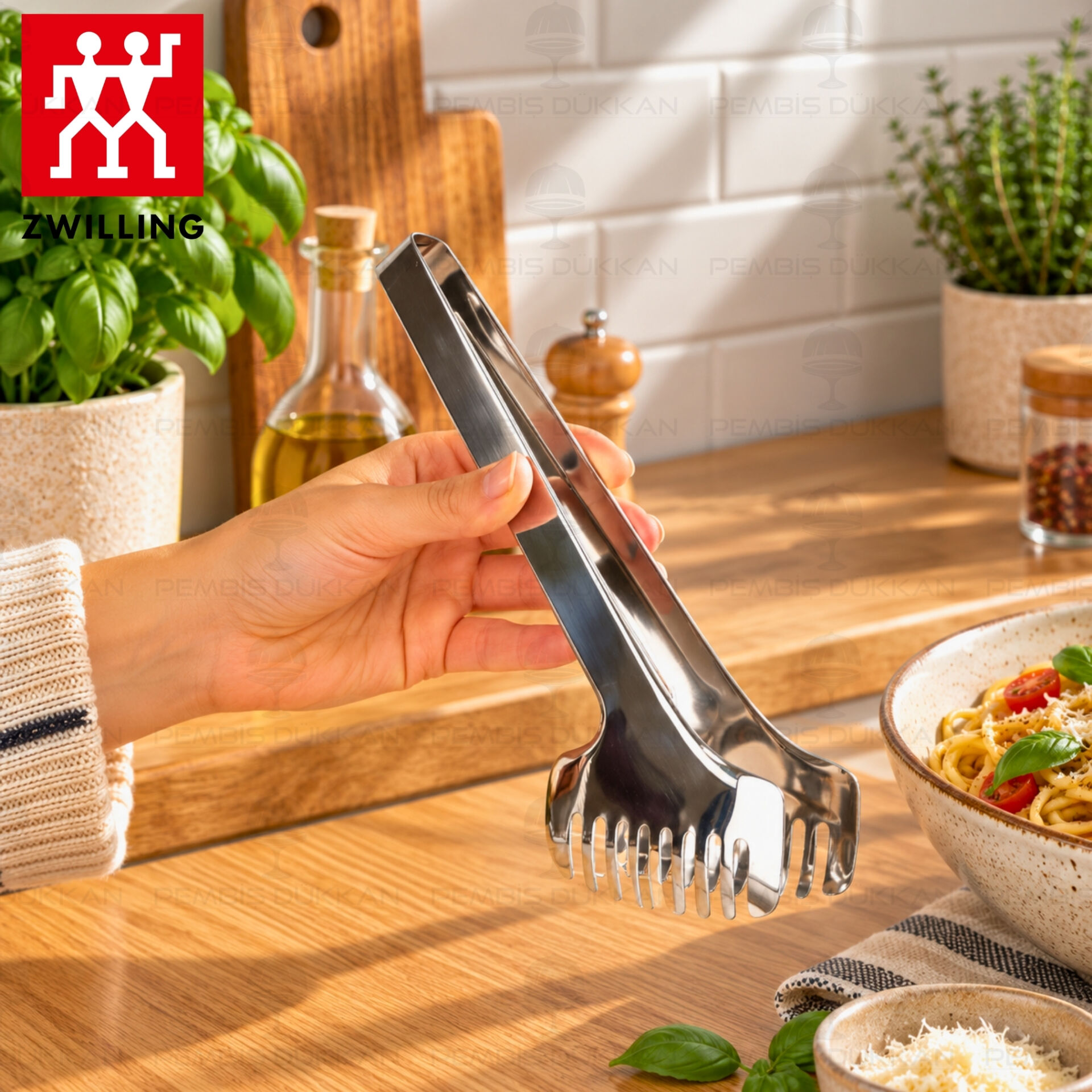 Zwilling Yemek Makarna Maşası 18/10 Paslanmaz Çelik 24 cm O7150182