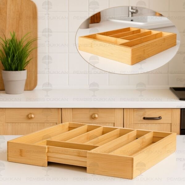 BAMBU AYARLANABİLİR ÇEKMECE İÇİ KAŞIKLIK (316)