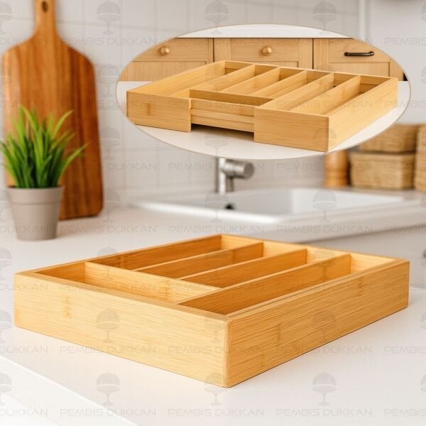 BAMBU AYARLANABİLİR ÇEKMECE İÇİ KAŞIKLIK (316)