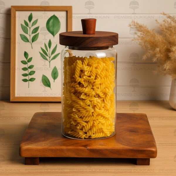 NOMİ 950ML AKASYA KAPAKLI KAVANOZ (BOR052)