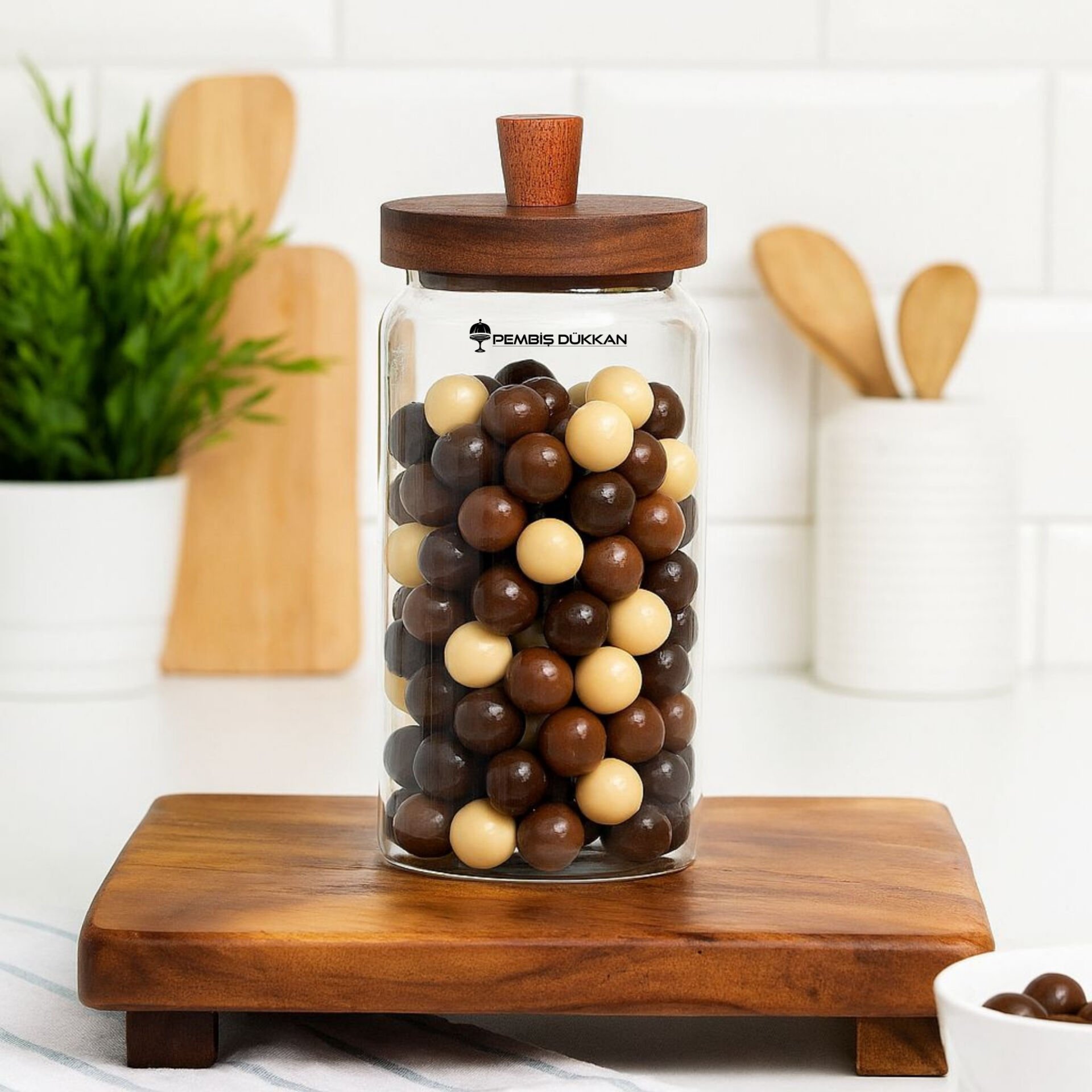 NOMİ 950ML AKASYA KAPAKLI KAVANOZ (BOR052)