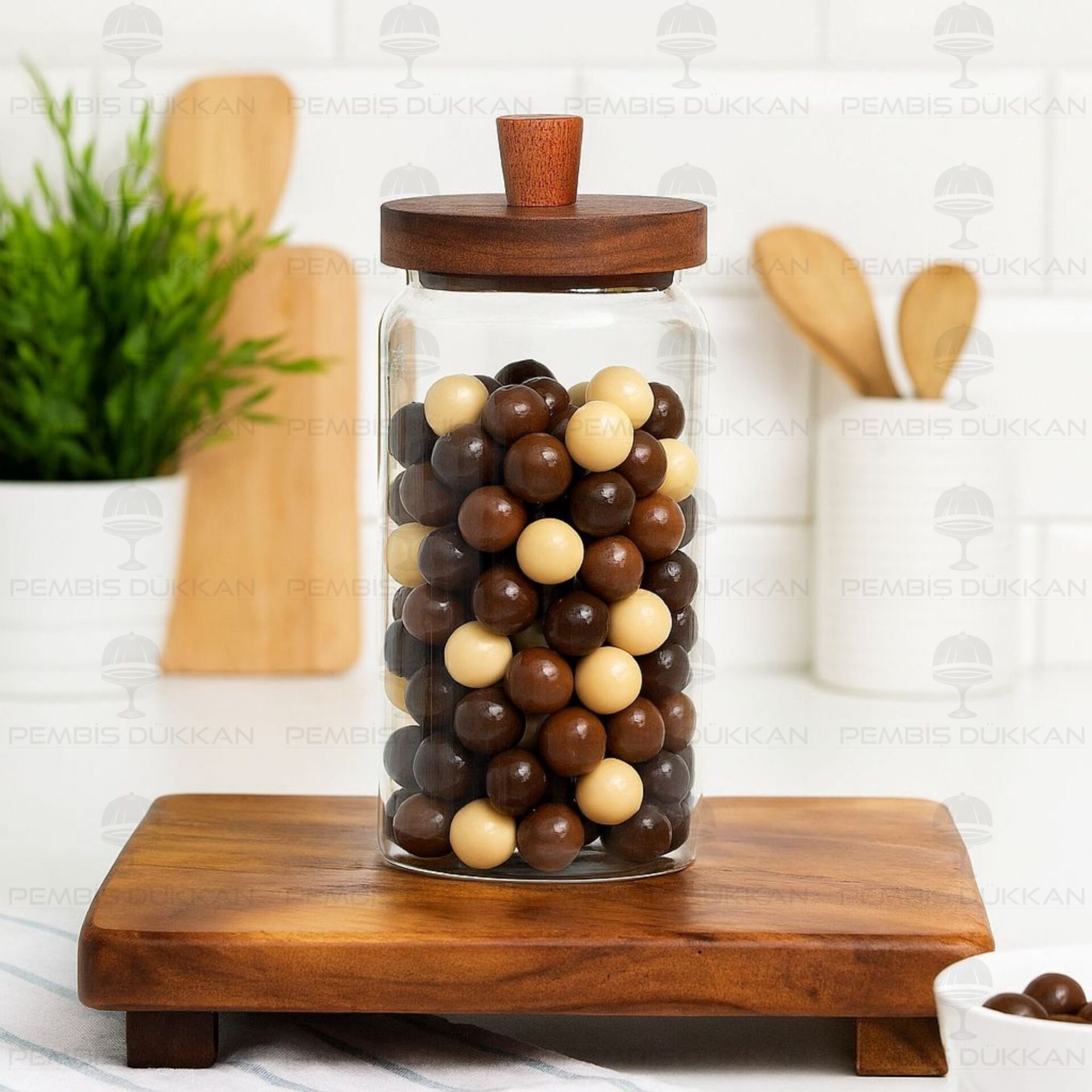 NOMİ 950ML AKASYA KAPAKLI KAVANOZ (BOR052)