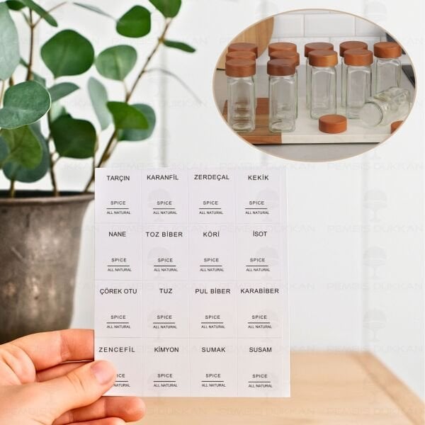 12Lİ BOHEM AKASYA KAPAKLI BAHARATLIK SET (7119009)