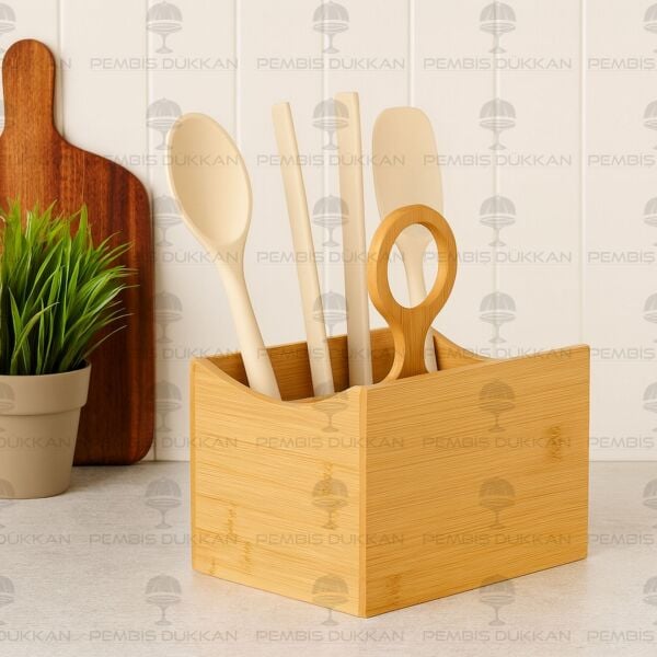 HALKA TUTACAKLI BAMBU GENİŞ KAŞIKLIK KEPÇELİK (7B22)