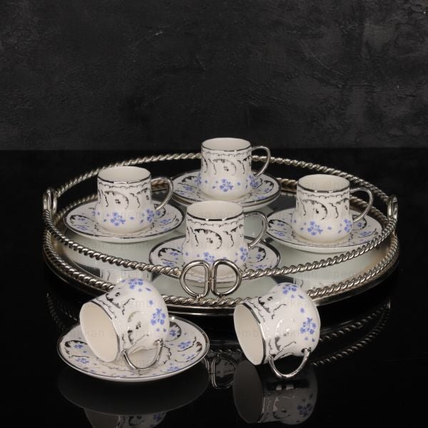 6 KİŞİLİK BLUE FİNCAN TAKIMI (0364)