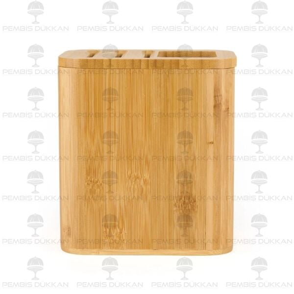 BAMBU KAŞIKLIK HAZNELİ BIÇAK STANDI (7B25)