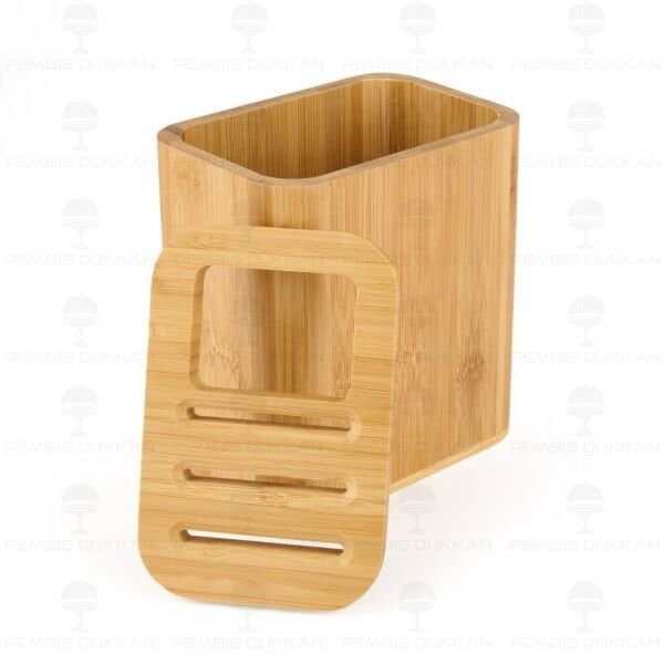 BAMBU KAŞIKLIK HAZNELİ, BIÇAK STANDI (7B25)