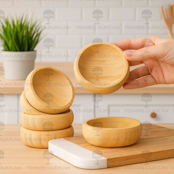 1 ADET MİEN BAMBU MİNİ KASE & ÇEREZLİK