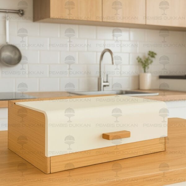 FERRE KREM METAL KAPAKLI, BAMBU EKMEKLİK (ST16)