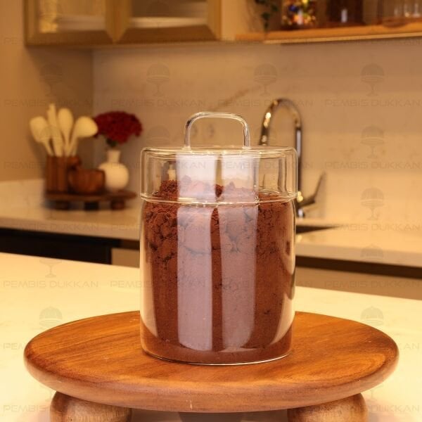 GLAZY 800ML CAM KAPAKLI, KAVANOZ (9R12)