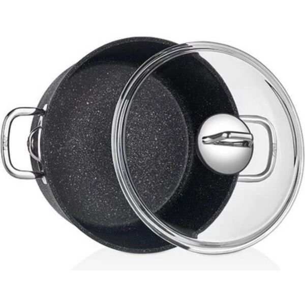 FALEZ 22CM DERİN BLACK LİNE TENCERE