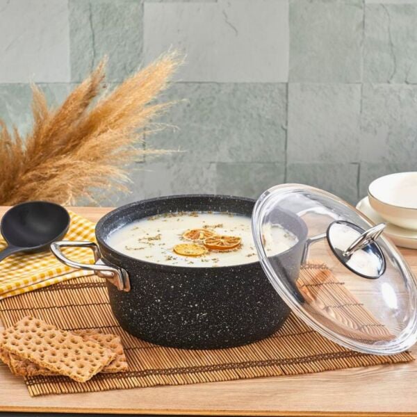 FALEZ 22CM DERİN BLACK LİNE TENCERE