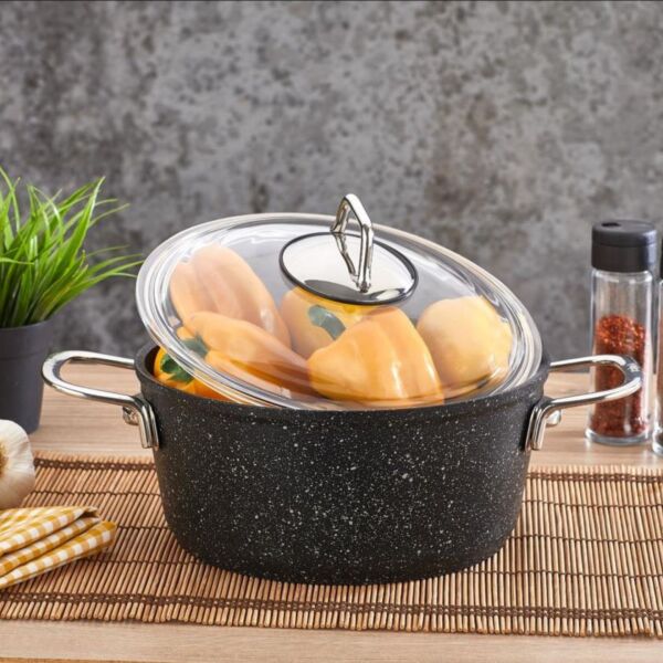 FALEZ 22CM DERİN BLACK LİNE TENCERE