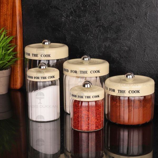 MEST 320ML PLASTİK KAPAKLI, ÇİZGİLİ BAHARATLIK (3H11)