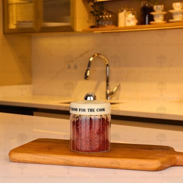 MEST 320ML PLASTİK KAPAKLI, ÇİZGİLİ BAHARATLIK (3H11)