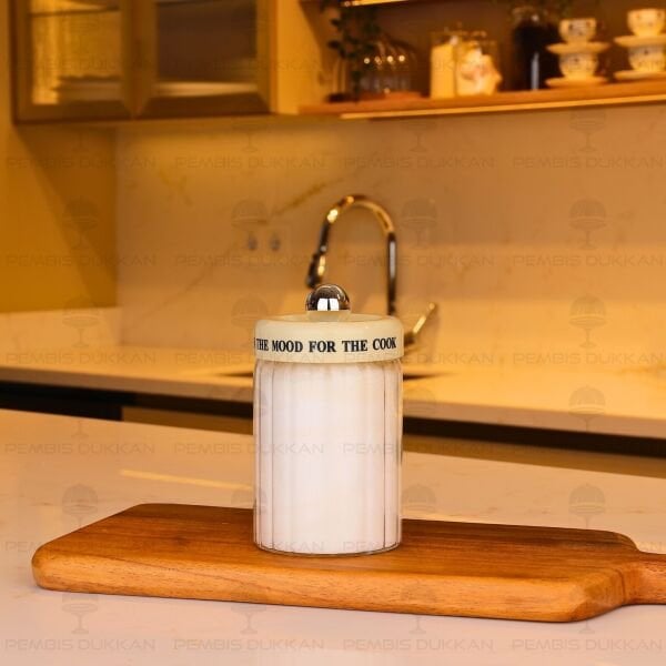 MEST 450ML PLASTİK KAPAKLI, ÇİZGİLİ BAHARATLIK (3H10)