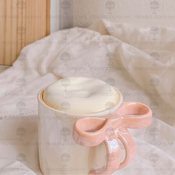 1 ADET PORSELEN SEDEFLİ FİYONK KUPA 400ML 0372