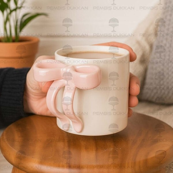 PORSELEN SEDEFLİ FİYONK KUPA 400ML (0372)