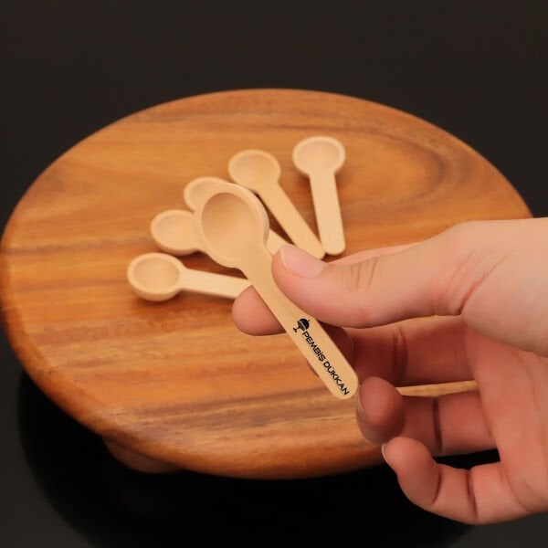 6LI BAMBU KÜÇÜK BAHARAT KAŞIĞI (996)