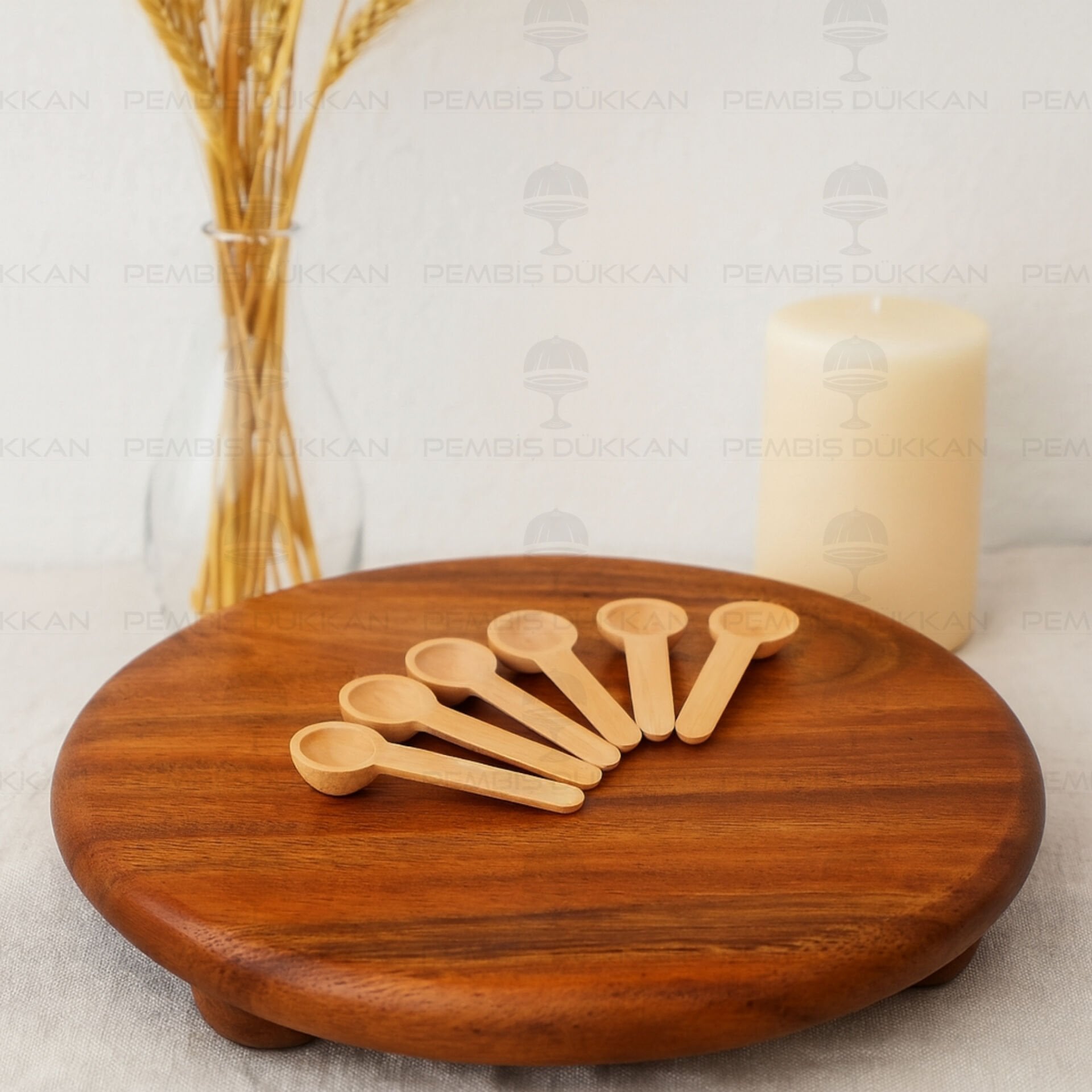 6LI BAMBU KÜÇÜK BAHARAT KAŞIĞI (996)