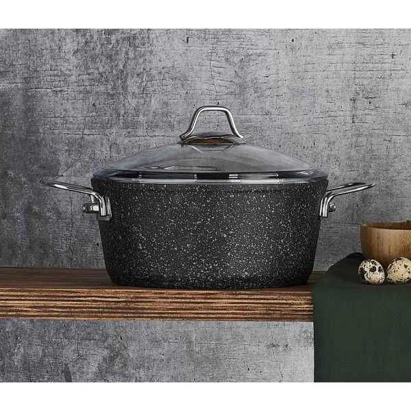 FALEZ 28CM DERİN BLACK LİNE TENCERE