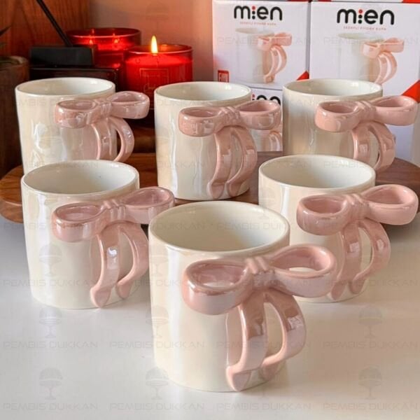 PORSELEN SEDEFLİ FİYONK KUPA 400ML (0372)