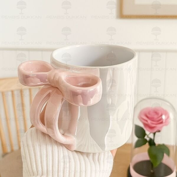 PORSELEN SEDEFLİ FİYONK KUPA 400ML (0372)