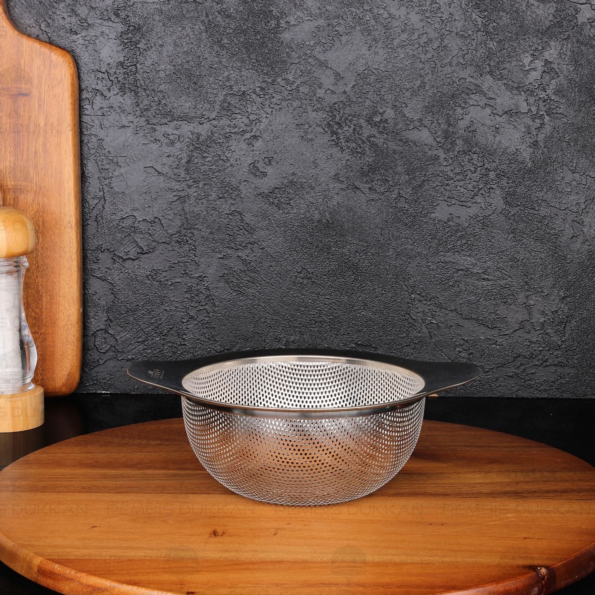 16CM ELVA YUVARLAK KULPLU, ÇELİK SÜZGEÇ (SZG434)