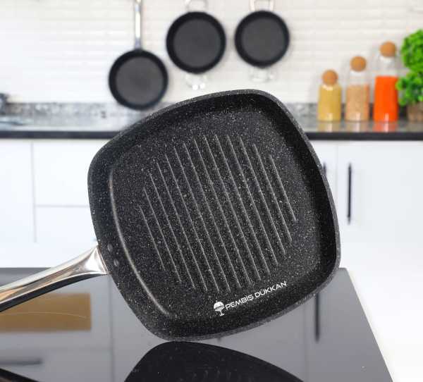 FALEZ 28CM BLACK LİNE GRİLL TAVA