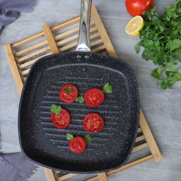 FALEZ 28CM BLACK LİNE GRİLL TAVA