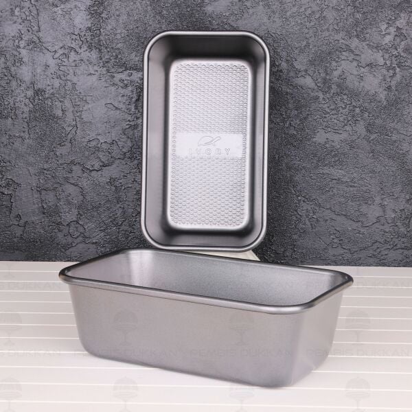 DİKDÖRTGEN DERİN BOTON KEK KALIBI 24 x14CM (EKK26)