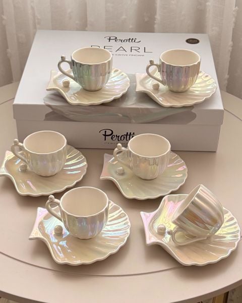 6 KİŞİLİK PEARL FİNCAN TAKIMI (16108)