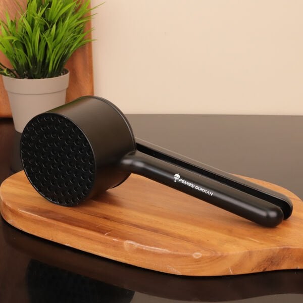 MAT SİYAH METAL PRO PATATES EZİCİ (TH76806)