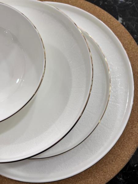 WB 57 PARÇA MİSLİNA GOLD 12 KİŞİLİK DESENLİ YEMEK TAKIMI